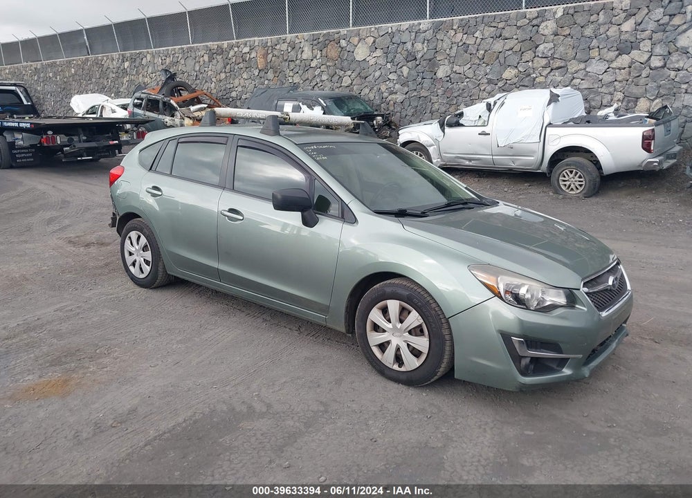 2016 SUBARU IMPREZA 2.0I VIN: JF1GPAA69GH318929