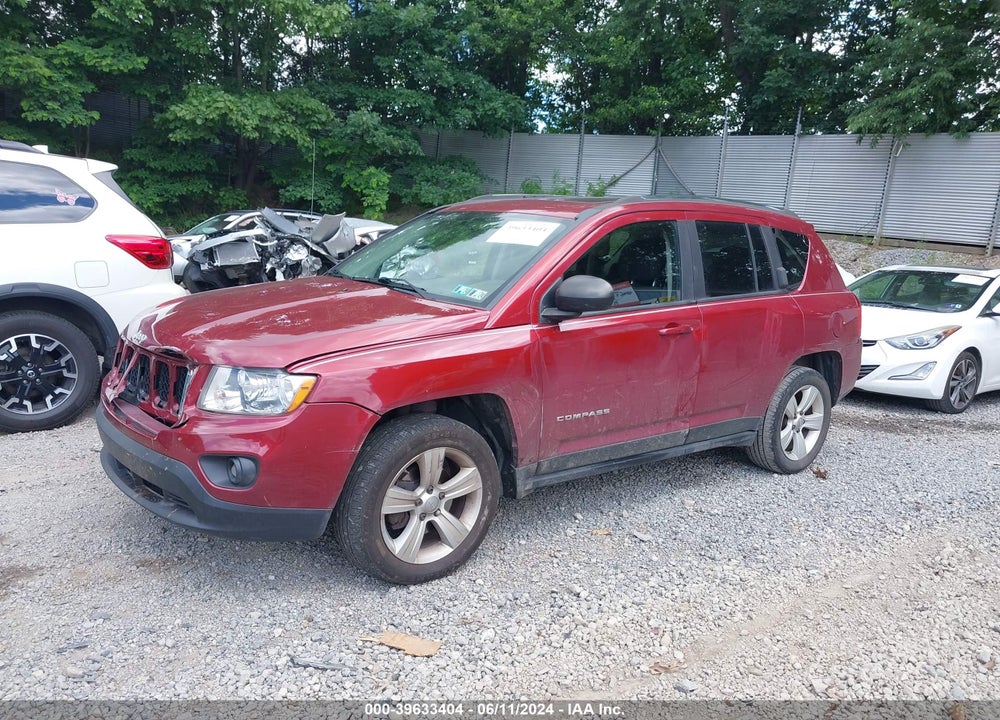 2012 JEEP COMPASS LATITUDE VIN: 1C4NJDEB0CD622065