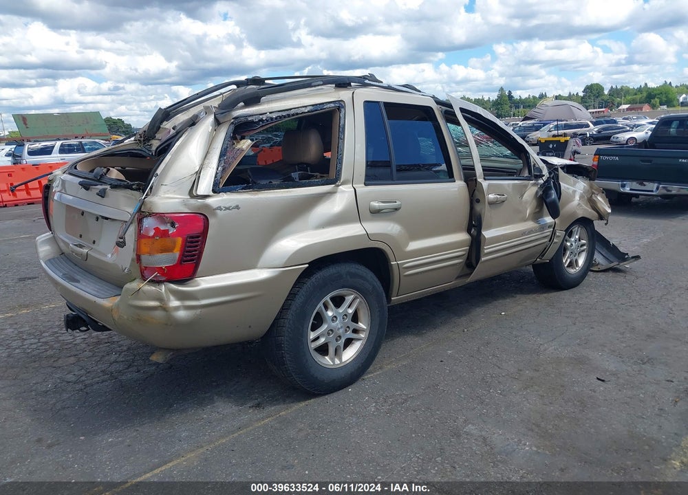 2000 JEEP GRAND CHEROKEE LIMITED VIN: 1J4GW58N1YC264407