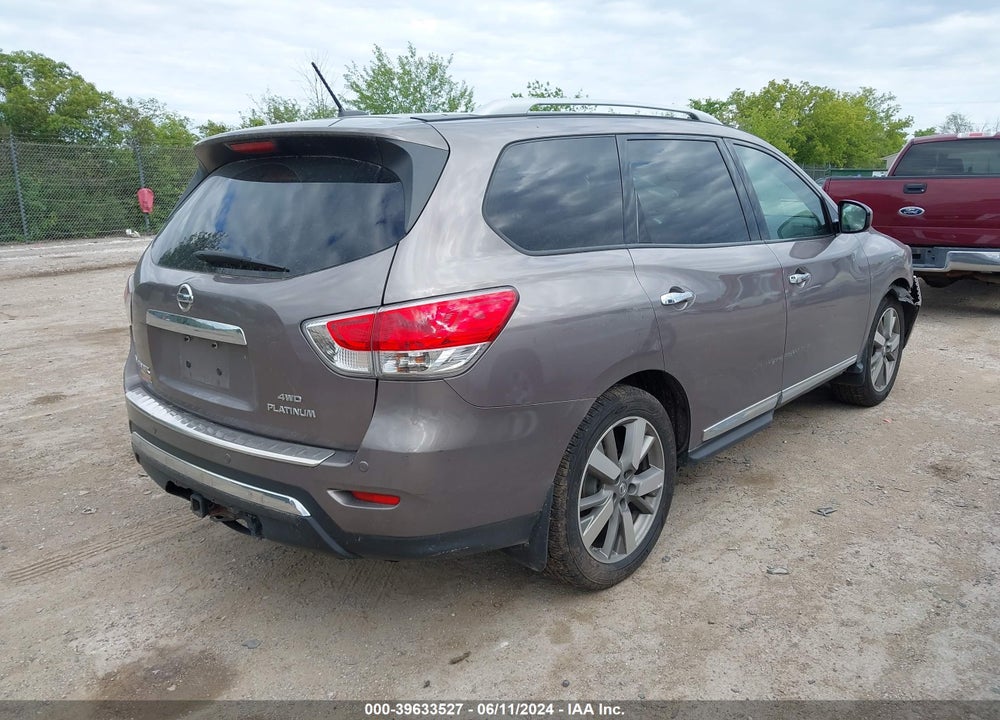 2014 NISSAN PATHFINDER PLATINUM VIN: 5N1AR2MMXEC649423
