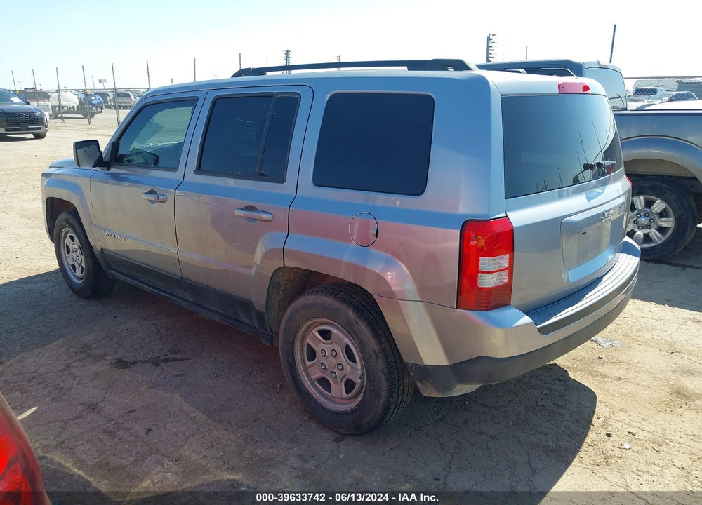 2017 JEEP PATRIOT SPORT FWD VIN: 1C4NJPBA0HD116403