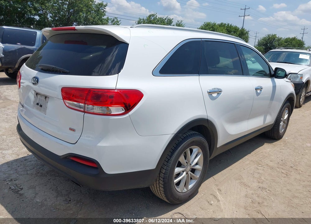 2016 KIA SORENTO 2.4L LX VIN: 5XYPG4A33GG012223