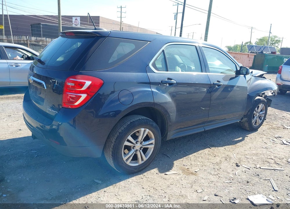 2016 CHEVROLET EQUINOX LS VIN: 2GNALBEK5G1160625