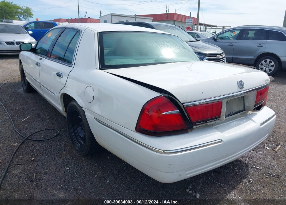1999 MERCURY GRAND MARQUIS GS VIN: 2MEFM74W7XX726843