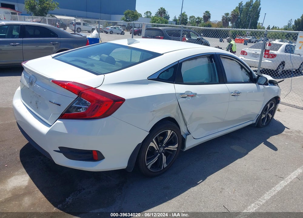 2016 HONDA CIVIC TOURING VIN: 2HGFC1F98GH646889
