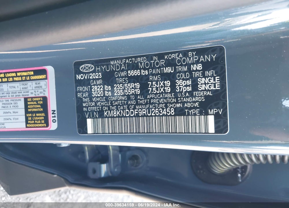2024 HYUNDAI IONIQ 5 SEL VIN: KM8KNDDF9RU263458