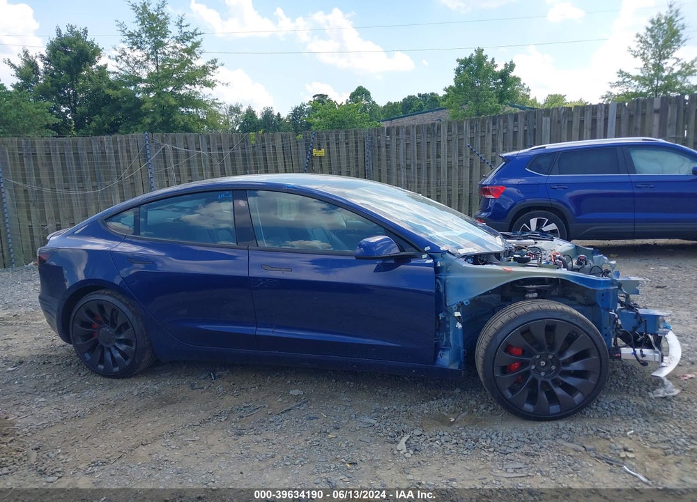 2022 TESLA MODEL 3 PERFORMANCE DUAL MOTOR ALL-WHEEL DRIVE VIN: 5YJ3E1EC4NF330840