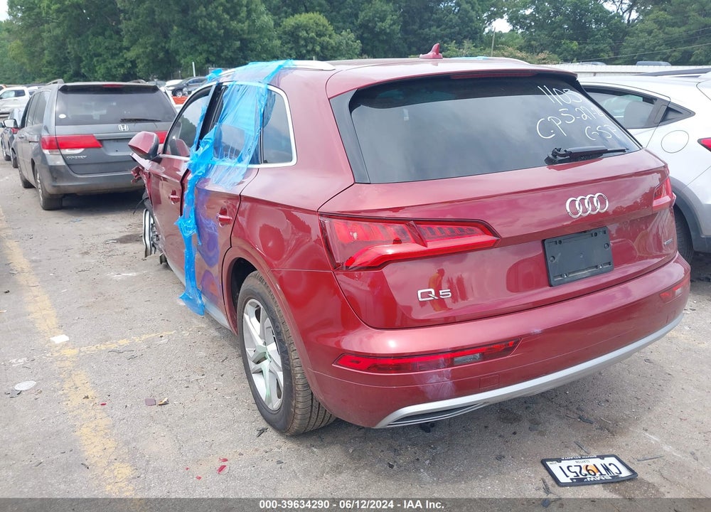 2019 AUDI Q5 45 PREMIUM VIN: WA1ANAFY2K2091105