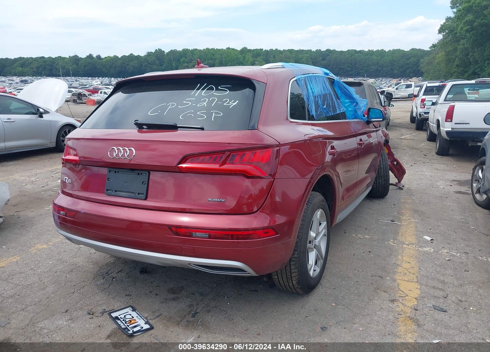 2019 AUDI Q5 45 PREMIUM VIN: WA1ANAFY2K2091105