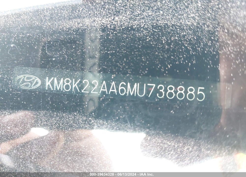2021 HYUNDAI KONA SEL VIN: KM8K22AA6MU738885