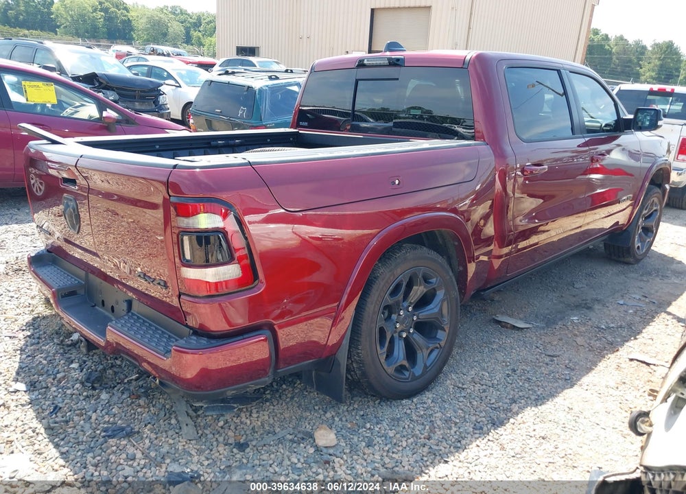 2021 RAM 1500 LIMITED 4X4 5'7 BOX VIN: 1C6SRFHM3MN817908