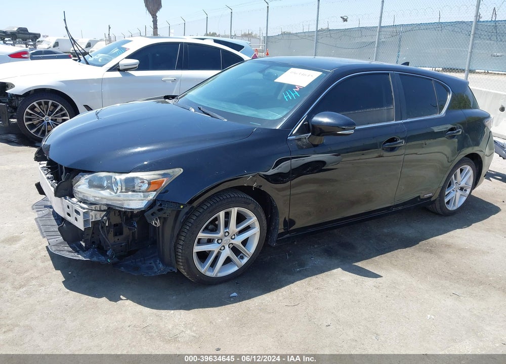 2014 LEXUS CT 200H VIN: JTHKD5BHXE2184371