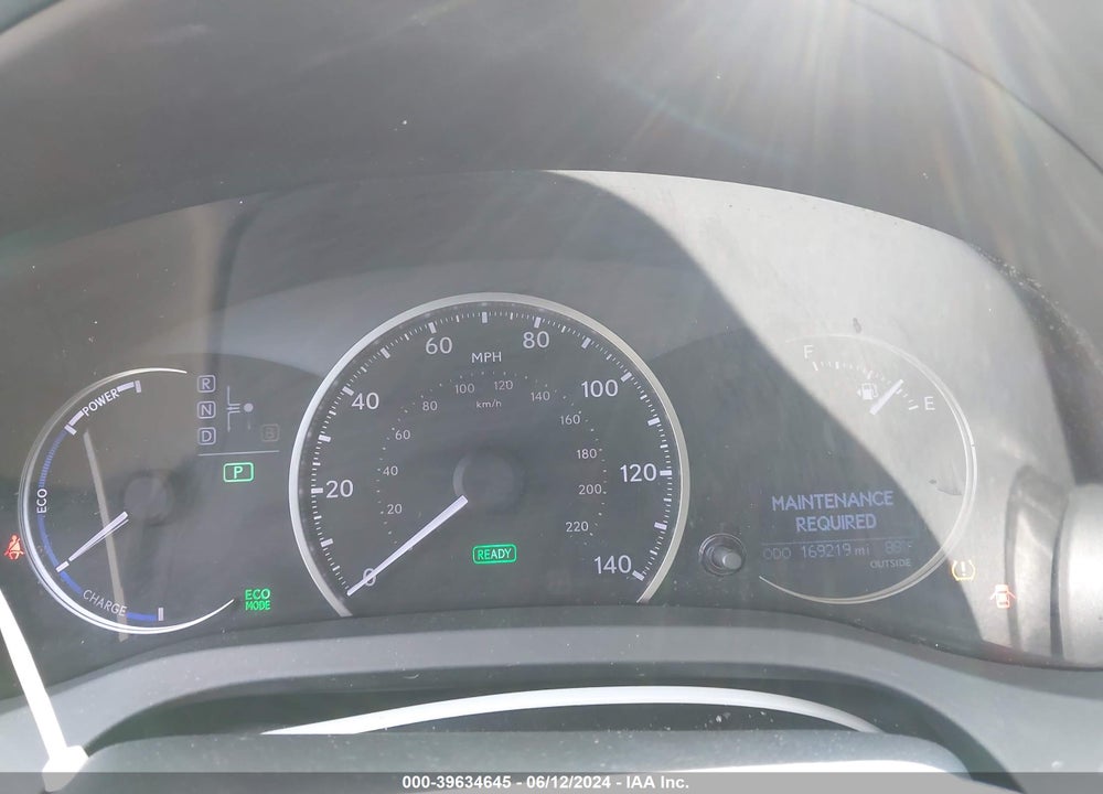 2014 LEXUS CT 200H VIN: JTHKD5BHXE2184371