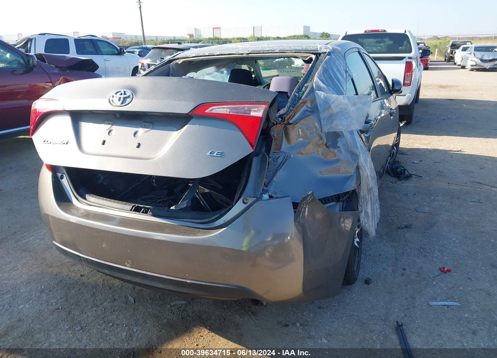 2019 TOYOTA COROLLA LE VIN: 5YFBURHE6KP873732