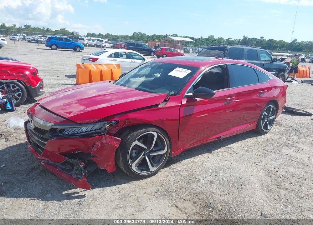 2022 HONDA ACCORD SPORT 2.0T VIN: 1HGCV2F30NA010610