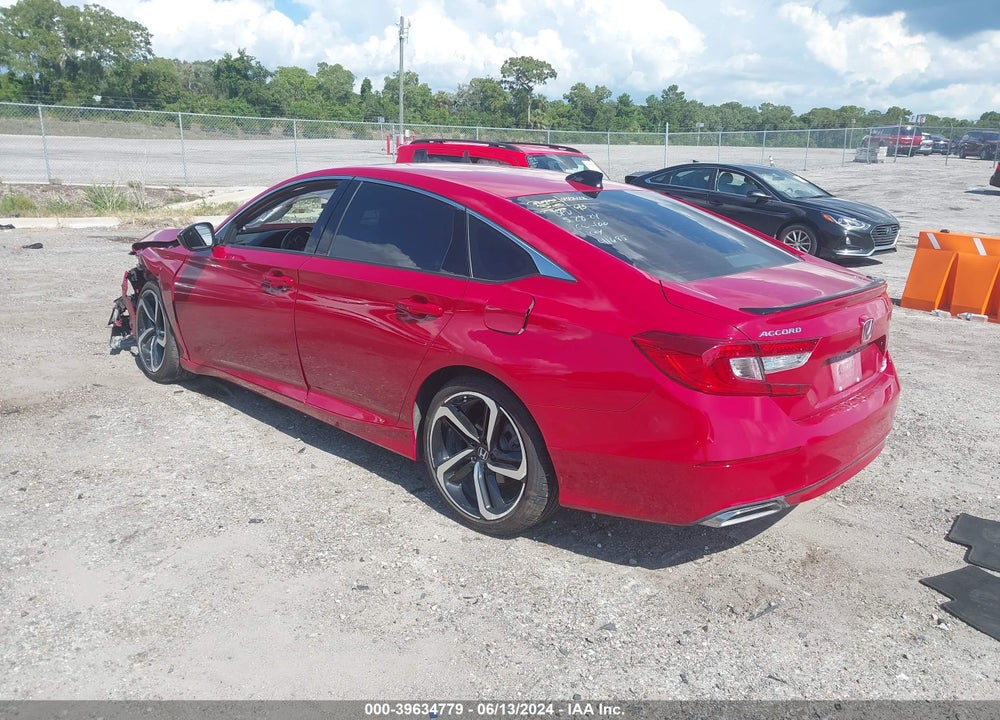 2022 HONDA ACCORD SPORT 2.0T VIN: 1HGCV2F30NA010610