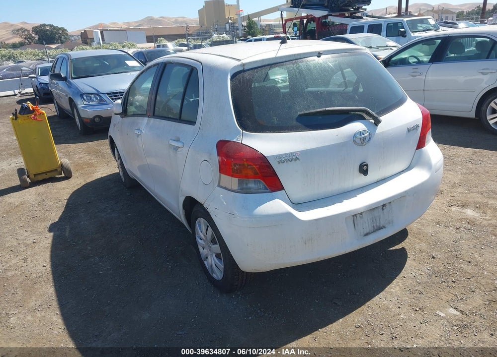 2009 TOYOTA YARIS VIN: JTDKT903495240604