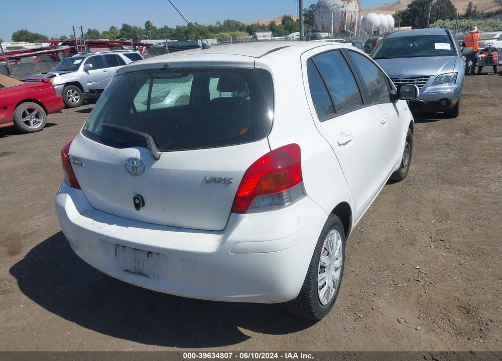 2009 TOYOTA YARIS VIN: JTDKT903495240604