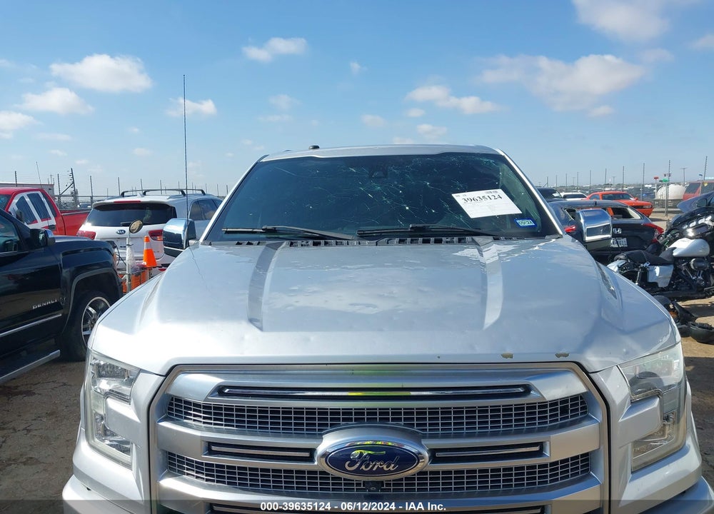 2017 FORD F-150 PLATINUM VIN: 1FTEW1EG9HFC52290