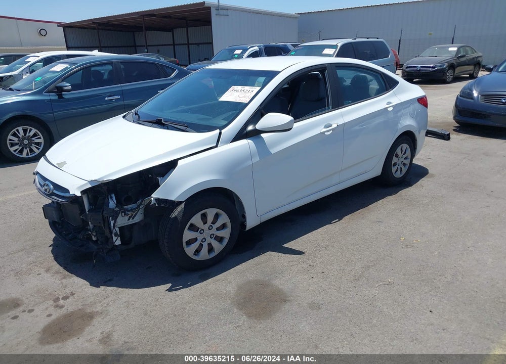 2016 HYUNDAI ACCENT SE VIN: KMHCT4AE8GU107723