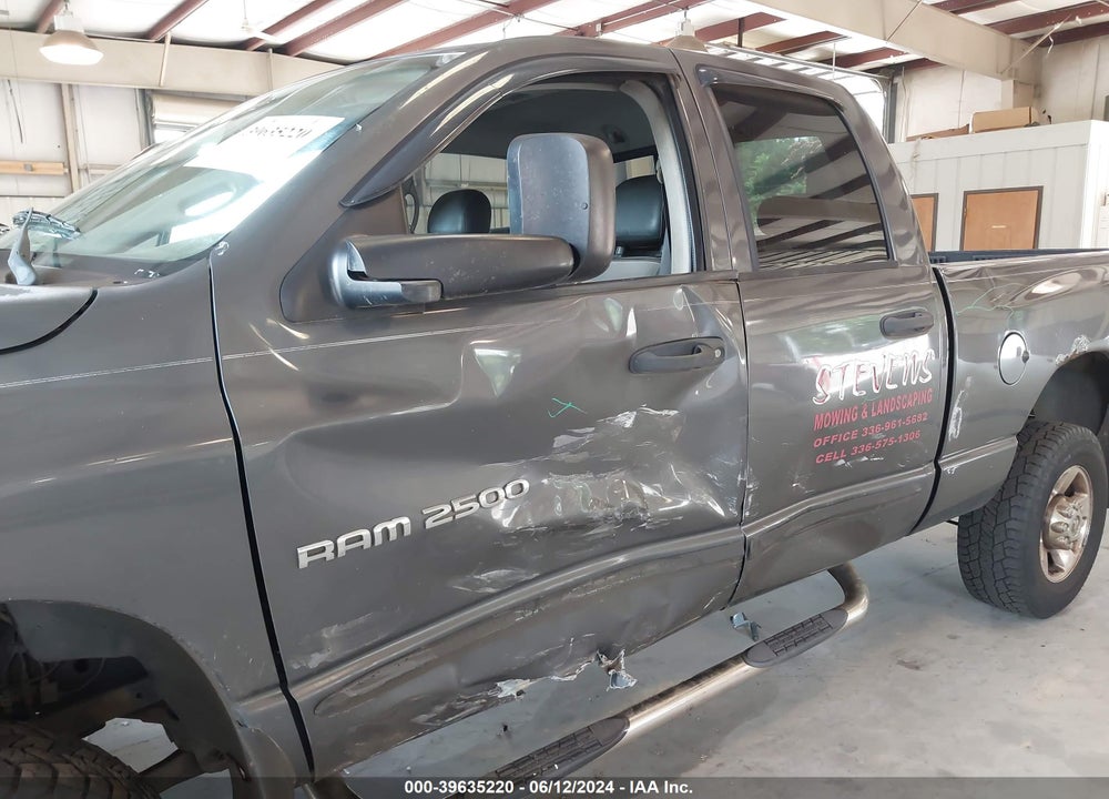 2004 DODGE RAM 2500 SLT/LARAMIE VIN: 3D7KU28C84G231386