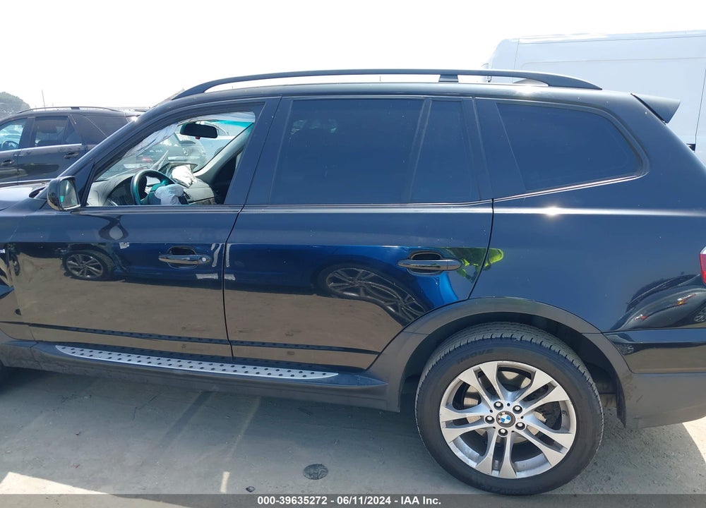 2008 BMW X3 3.0SI VIN: WBXPC93498WJ13398