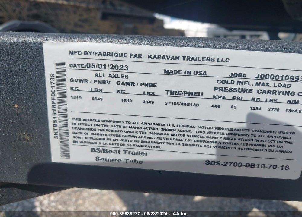 2023 SEADOO OTHER VIN: YDV92258D323