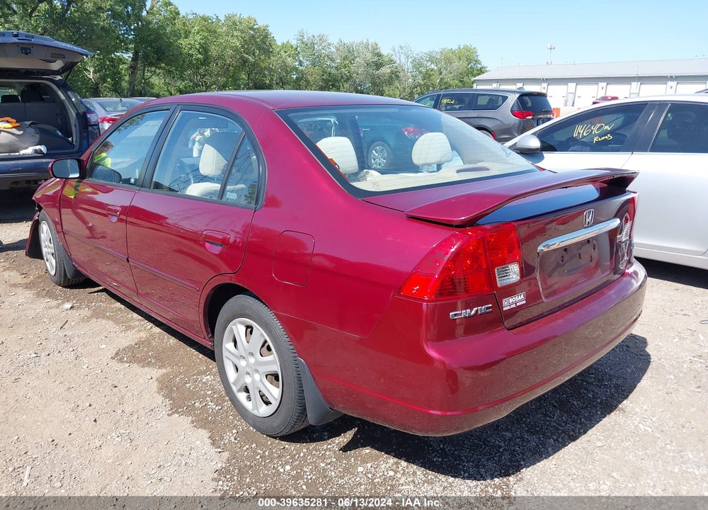 2003 HONDA CIVIC EX VIN: 2HGES26743H576515