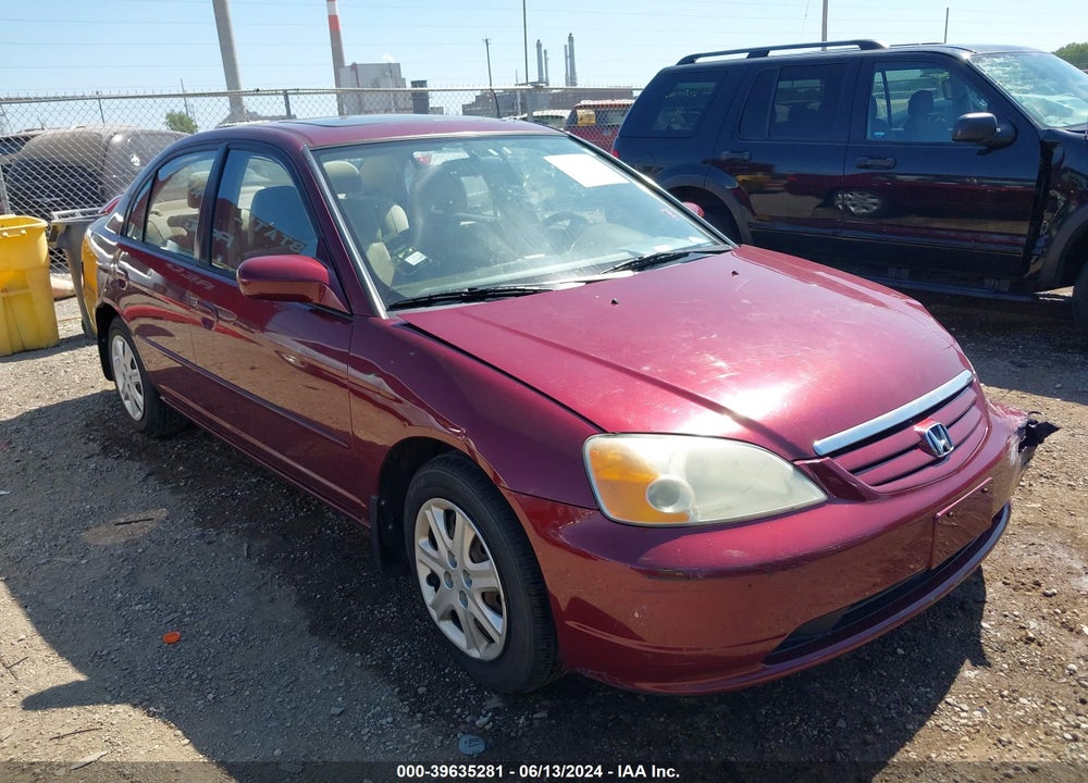 2003 HONDA CIVIC EX VIN: 2HGES26743H576515
