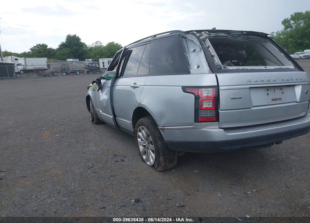 2016 LAND ROVER RANGE ROVER 3.0L V6 TURBOCHARGED DIESEL HSE TD6 VIN: SALGS2KF4GA249906