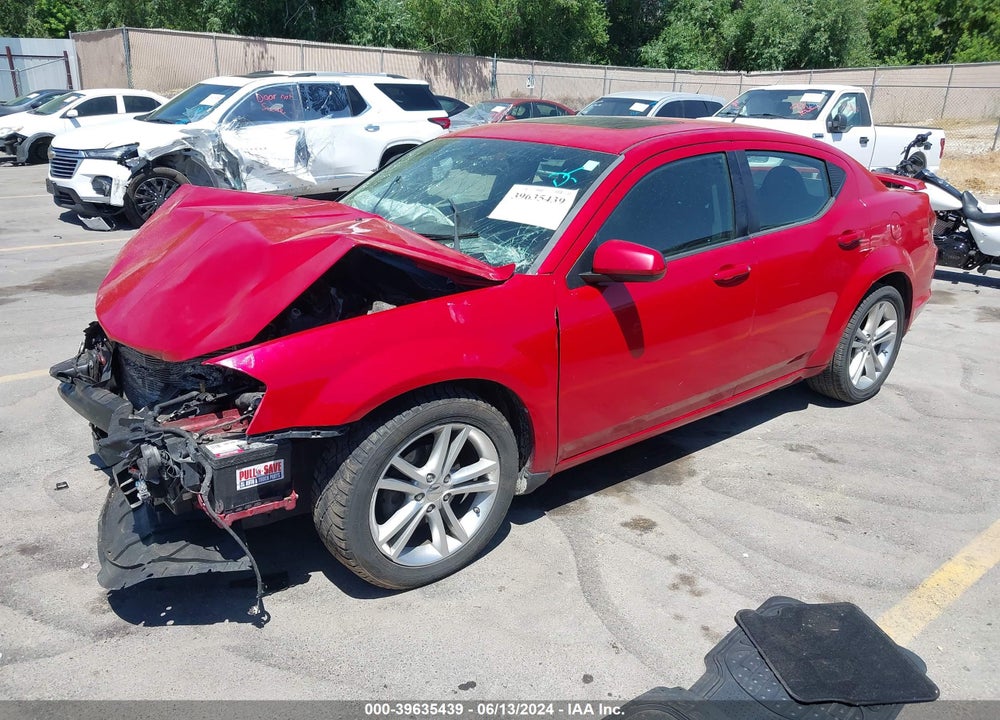 2011 DODGE AVENGER MAINSTREET VIN: 1B3BD1FG5BN596088