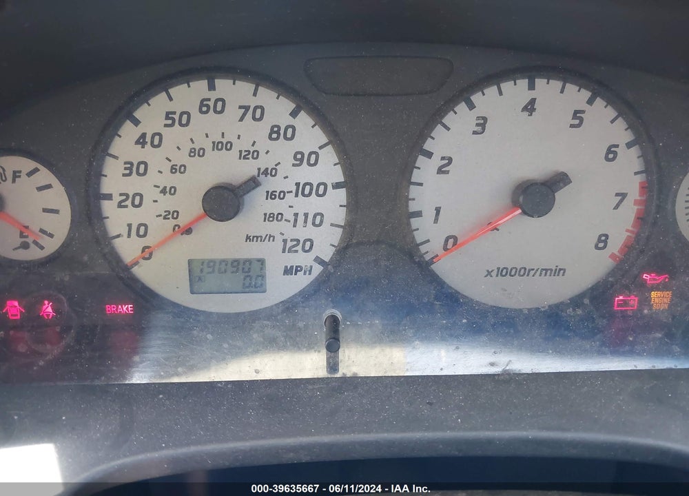 2002 NISSAN PATHFINDER VIN: JN8DR09X32W659539