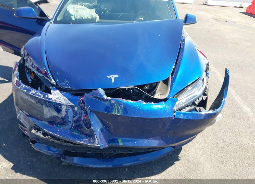 2024 TESLA MODEL 3 REAR-WHEEL DRIVE VIN: 5YJ3E1EAXRF743611