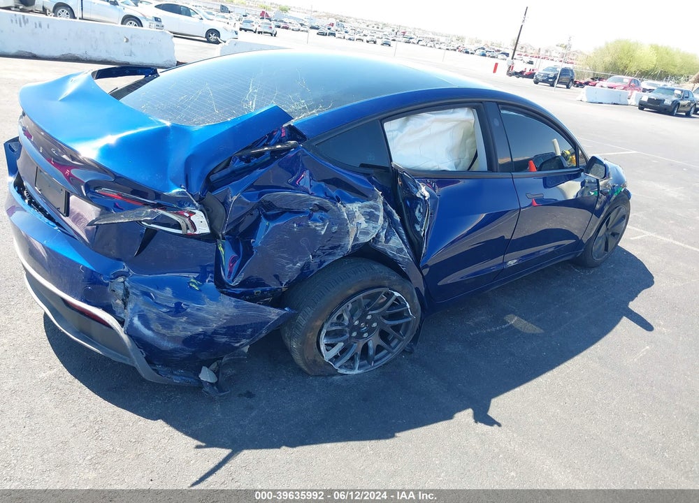 2024 TESLA MODEL 3 REAR-WHEEL DRIVE VIN: 5YJ3E1EAXRF743611