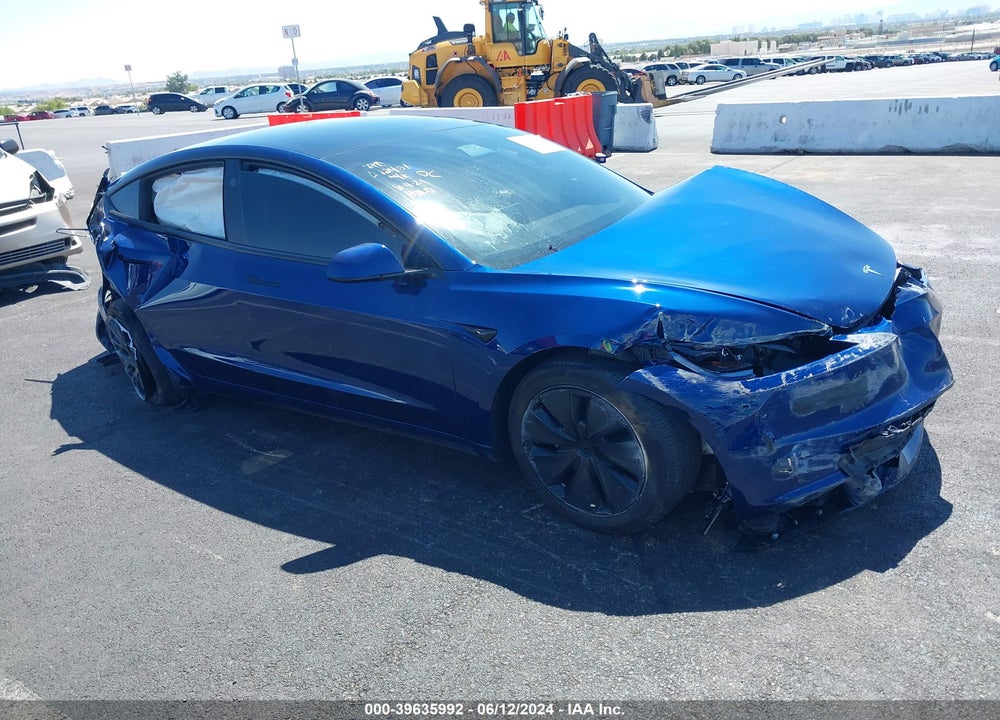 2024 TESLA MODEL 3 REAR-WHEEL DRIVE VIN: 5YJ3E1EAXRF743611