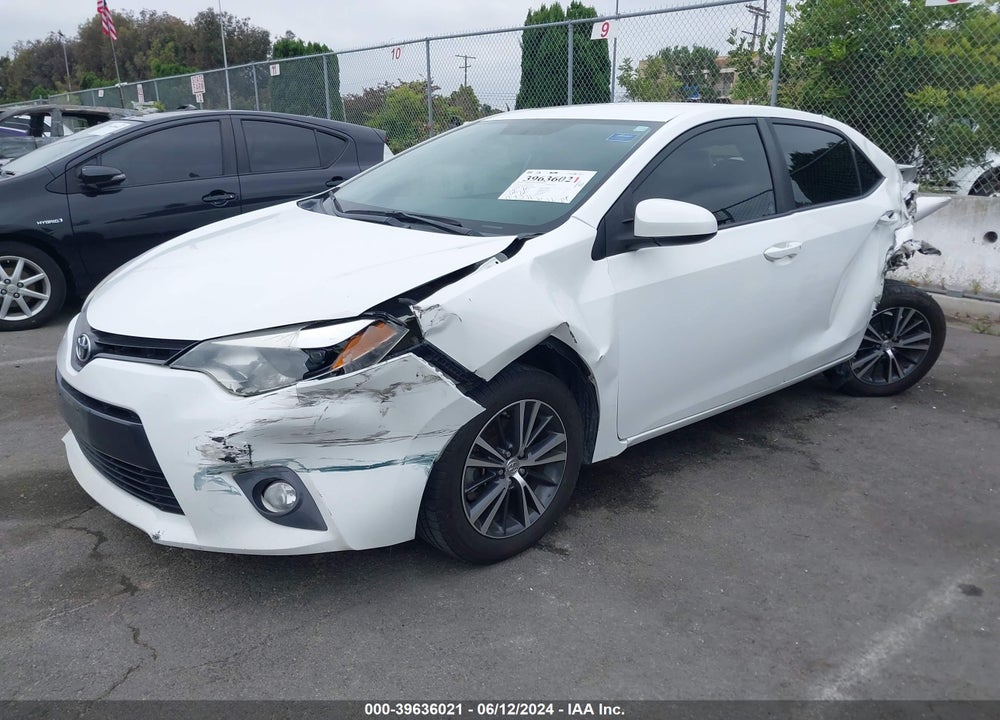 2016 TOYOTA COROLLA LE PLUS VIN: 5YFBURHE2GP537907