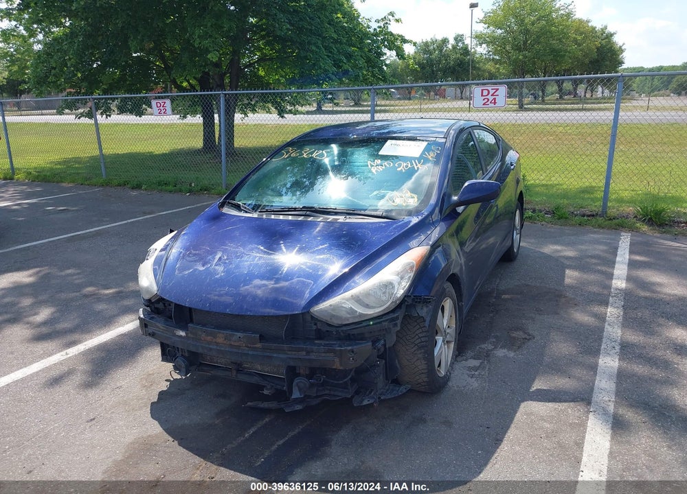 2013 HYUNDAI ELANTRA GLS VIN: 5NPDH4AE5DH296119