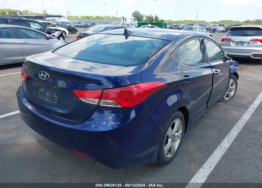 2013 HYUNDAI ELANTRA GLS VIN: 5NPDH4AE5DH296119