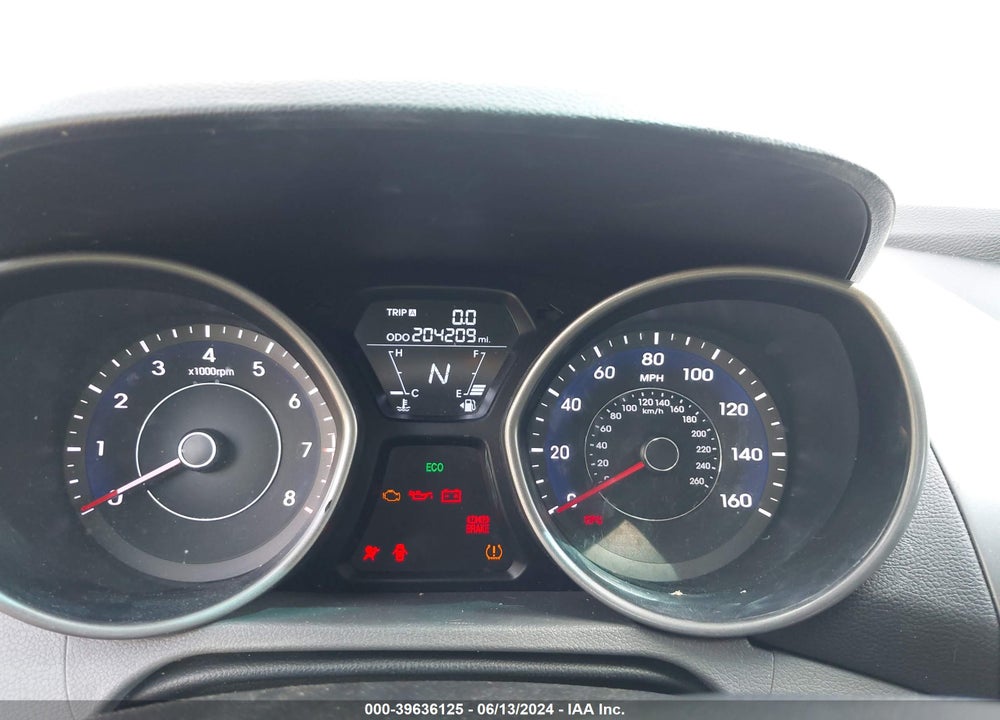 2013 HYUNDAI ELANTRA GLS VIN: 5NPDH4AE5DH296119