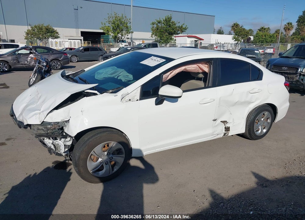 2015 HONDA CIVIC LX VIN: 19XFB2F51FE289747