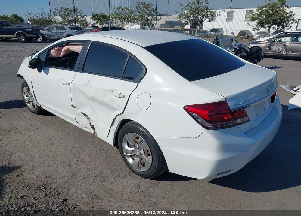 2015 HONDA CIVIC LX VIN: 19XFB2F51FE289747
