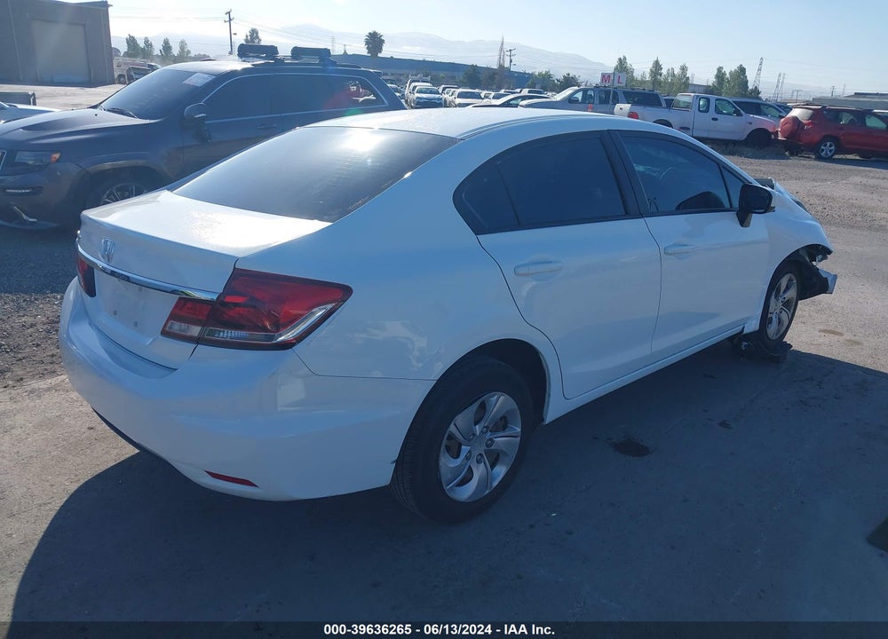 2015 HONDA CIVIC LX VIN: 19XFB2F51FE289747
