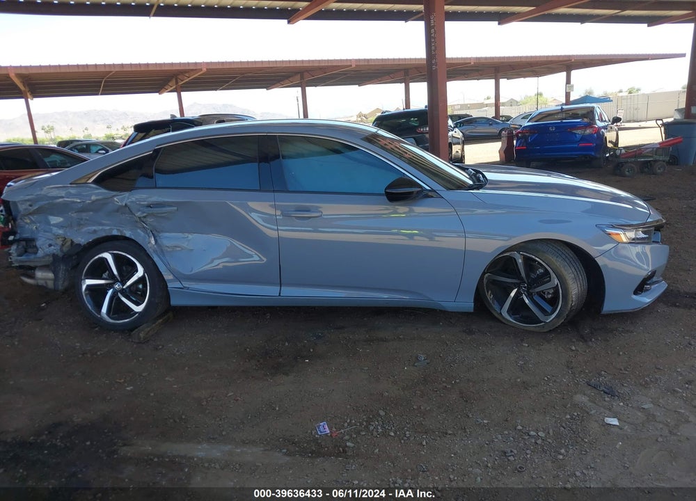 2021 HONDA ACCORD SPORT VIN: 1HGCV1F38MA124007