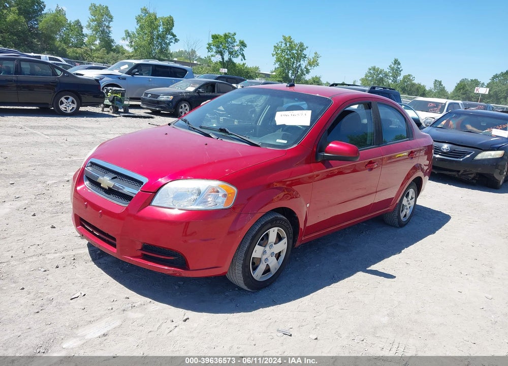 2009 CHEVROLET AVEO LT VIN: KL1TD56E49B608534