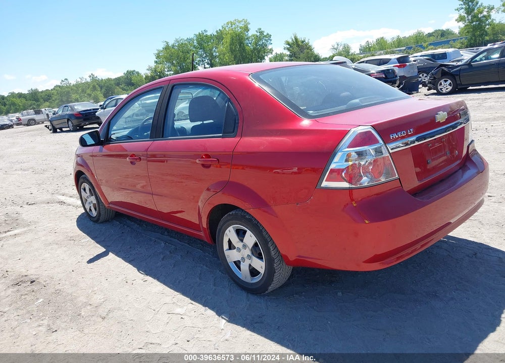 2009 CHEVROLET AVEO LT VIN: KL1TD56E49B608534