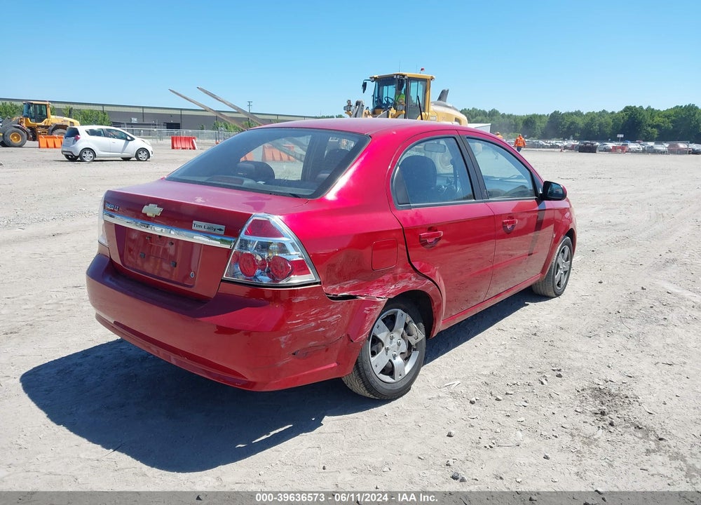 2009 CHEVROLET AVEO LT VIN: KL1TD56E49B608534