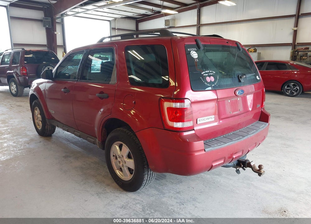2008 FORD ESCAPE XLS/XLS MANUAL VIN: 1FMCU02Z08KB76572