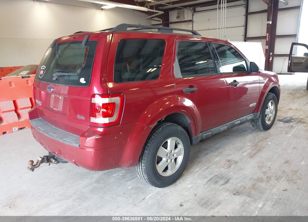 2008 FORD ESCAPE XLS/XLS MANUAL VIN: 1FMCU02Z08KB76572
