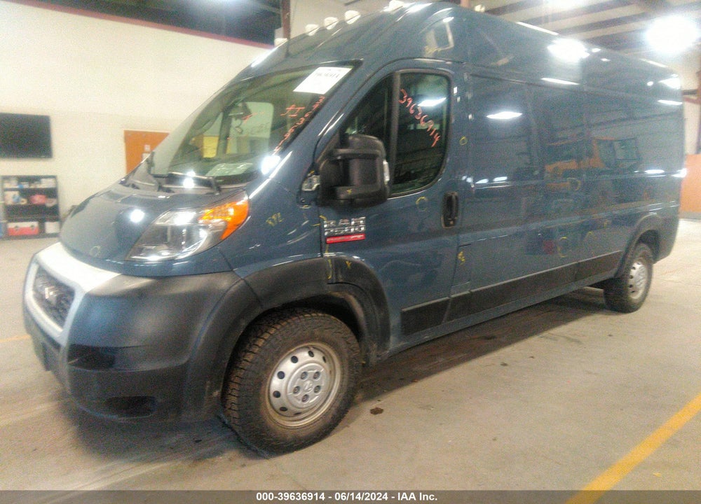 2019 RAM PROMASTER 2500 HIGH ROOF 159 WB VIN: 3C6TRVDG3KE503255
