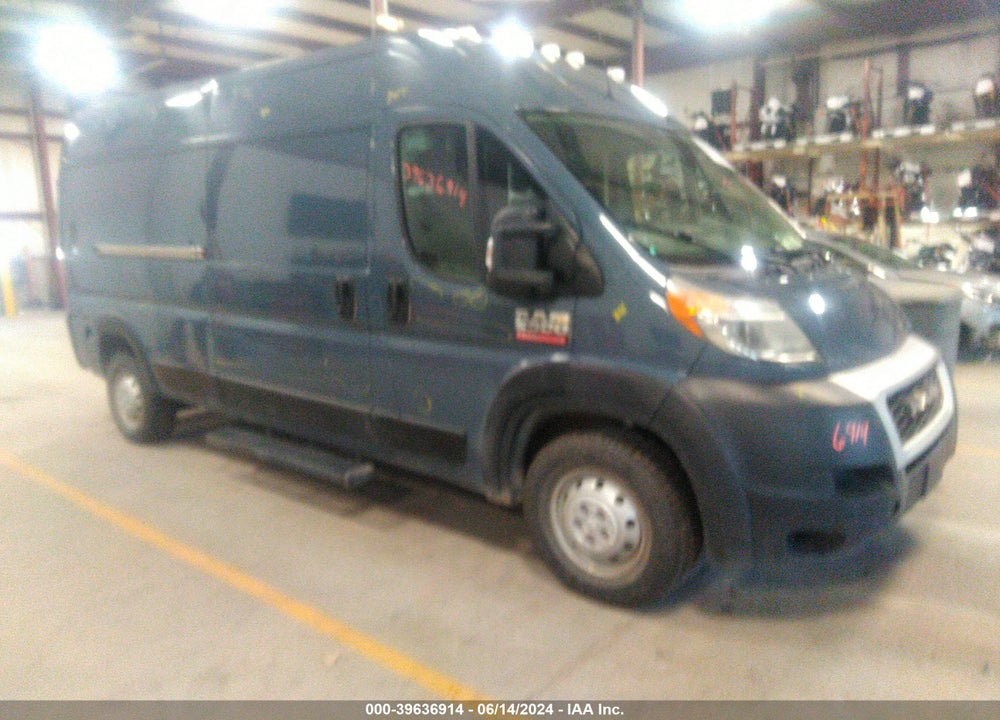 2019 RAM PROMASTER 2500 HIGH ROOF 159 WB VIN: 3C6TRVDG3KE503255